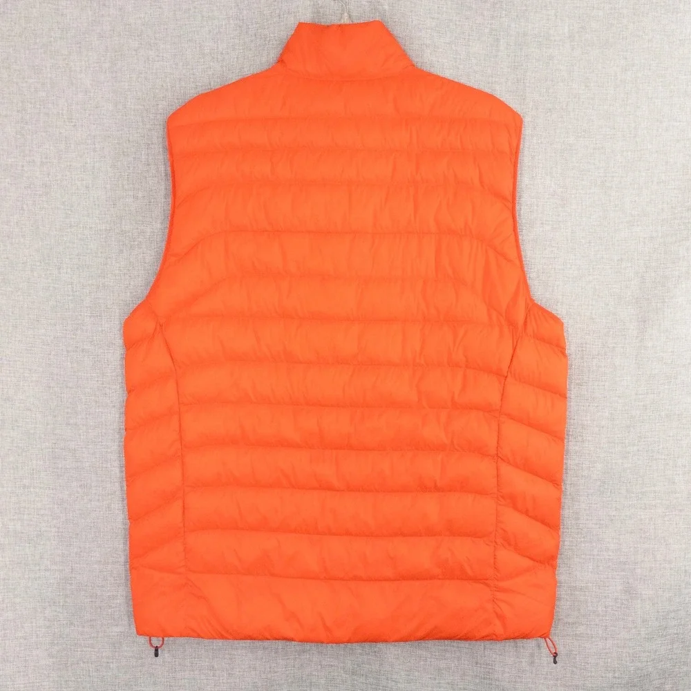Polo Ralph Lauren Colden Packable Down Puffer Vest Men's Large Orange NWT $198